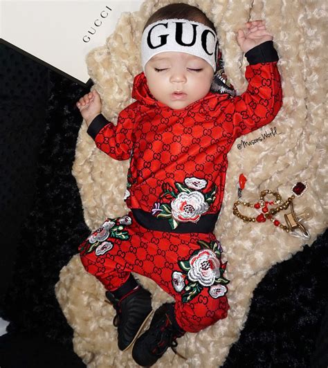 baby gucci clothes|newborn baby wearing Gucci.